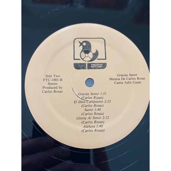 Gracias Señor Musica De Carlos Rosas Canta Julio Casas 1982 LP FYC-1001 VG+ - Picture 7 of 7